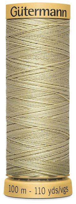6 Pack - Gutermann Natural Cotton Thread 110yd-Pongee - 103C-1140 - 077780010048