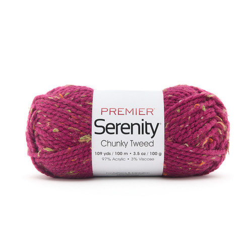 3 Pack - Premier Serenity Chunky Tweed Yarn-Mulberry - DN900-1H7TH - 840166859773