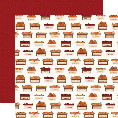 25 Pack - Americana Double-Sided Cardstock 12"X12"-Fall Farm Harvest - 5A0033GQ-1H55K - 810192596102