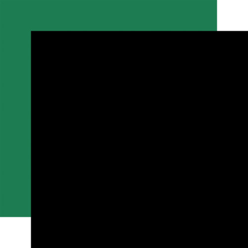 25 Pack - Christmas Express Double-Sided Cardstock 12"X12"-Black/ Green - 5A0033F2-1H51S - 810192590841