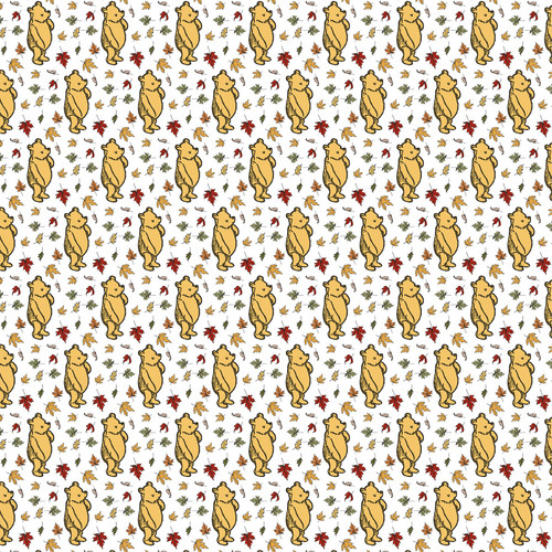 25 Pack - Winnie The Pooh Autumn Double-Sided Cardstock 12"X12"-Fall Vibes And Pooh Bear - 5A0033BQ-1H531