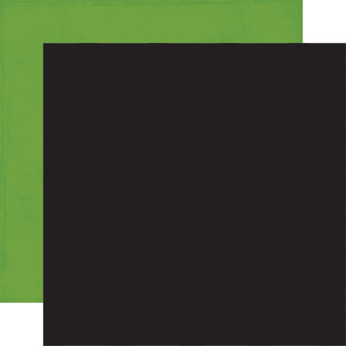 25 Pack - Ghosts And Goblins Double-Sided Cardstock 12"X12"-Black/ Green - 5A0033B1-1H53B - 810179818708