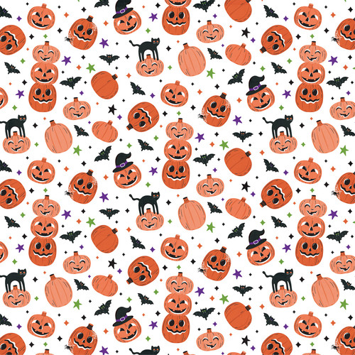 25 Pack - Ghosts And Goblins Double-Sided Cardstock 12"X12"-Pumpkin Fun - 5A0033B1-1H53Q