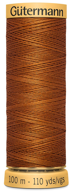6 Pack - Gutermann Natural Cotton Thread 110yd-Copper - 103C-1800 - 077780010192