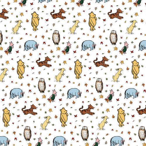 25 Pack - Winnie The Pooh Autumn Double-Sided Cardstock 12"X12"-Crunchy Leaves And Friends - 5A0033BQ-1H50Q