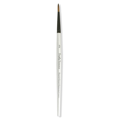 Daler-Rowney Simply Simmons Short Handle Brush-Round Size 3 - 5A00372M-1H834 - 038372018644