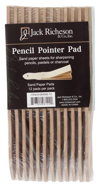 Jack Richeson Sandpaper Pads 12/Pkg-Sandpaper - 5A00372T-1H838 - 717304081221