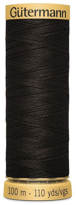 6 Pack - Gutermann Natural Cotton Thread 110yd-Espresso - 103C-3020 - 077780010314