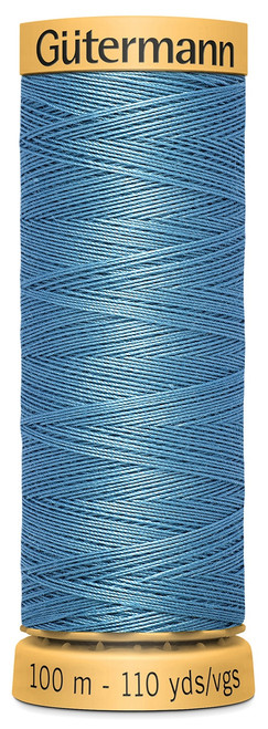 6 Pack - Gutermann Natural Cotton Thread 110yd-Medium Blue Sky - 103C-7440 - 077780011120