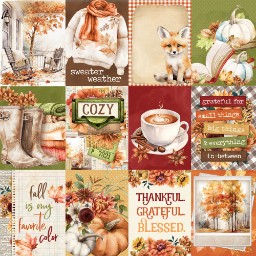 25 Pack - Simple Vintage Autumn Breeze Double-Sided Cardstock 12"X12"-3X4 Elements - 5A00328C-1H3Y1 25 Pack - Simple Vintage Autumn Breeze Double-Sided Cardstock 12"X12"-3X4 Elements - 5A00328C-1H3Y1