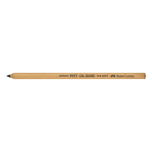 Faber-Castell Pitt Oil-Based Pencil 6/CT-#199, Black, No. 2 Soft - 5A0035V1-1H752 - 4005401126027