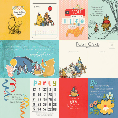 25 Pack - Say Cheese Classic Pooh Birthday Double-Sided Cardstock-Elements 2 - 5A0032C6-1H3ZP