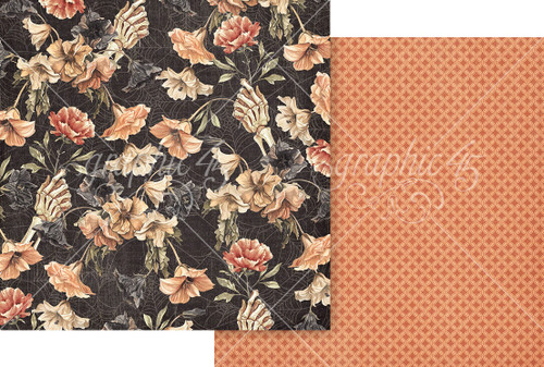 15 Pack - Ghostly Greetings Double-Sided Cardstock 12"X12"-Spooky Floral - 5A003504-1H6JG - 810070167745