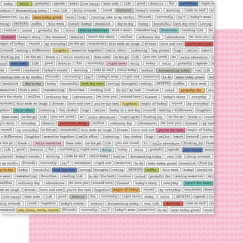 25 Pack - Documented Double-Sided Cardstock 12"X12"-Snippets - 5A0034LL-1H67V - 810176551165