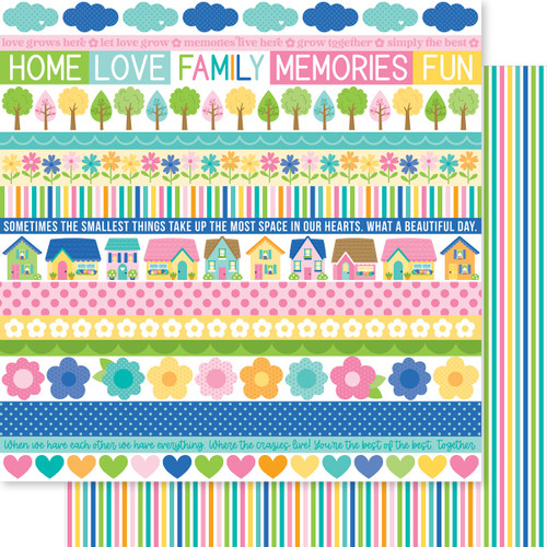 25 Pack - Love Grows Here Double-Sided Cardstock 12"X12"-Love Grows Here Borders - 5A0034KY-1H68G - 810176551486