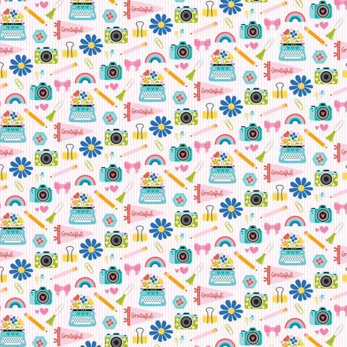 25 Pack - Documented Double-Sided Cardstock 12"X12"-All The Things - 5A0034LL-1H67B