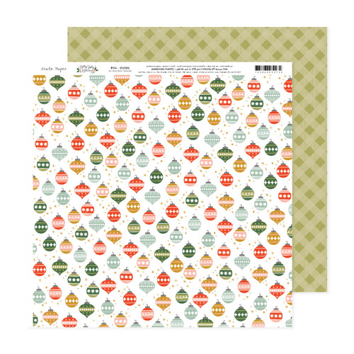 25 Pack - Crate Paper Holly Jolly Double-Sided Cardstock 12"X12"-#4 - 5A002791-1G9HK - 765468030234