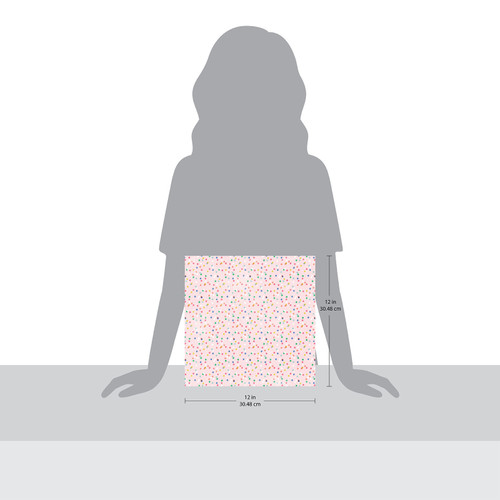 25 Pack - Pebbles Patterned Double-Sided Cardstock 12"X12"-Party Dots, Cool Girl - PBCG12-27649