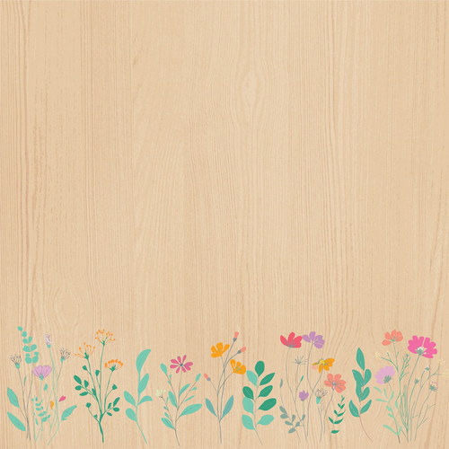 25 Pack - Wildflower Dreams Double-Sided Cardstock 12"X12"-Embrace The Moment - 5A002FG8-1GGW4
