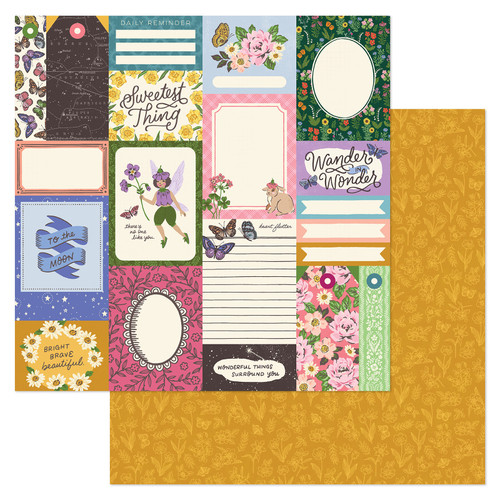 25 Pack - Crate Paper Moonlight Magic Double-Sided Cardstock 12"X12"-Lucky Star - ACPMM12-22017 - 765468044781