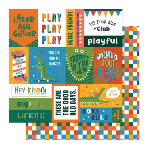 25 Pack - Later Gator Double-Sided Cardstock 12"X12"-Adventure Cards - 5A002FGM-1GGVY - 709388347379