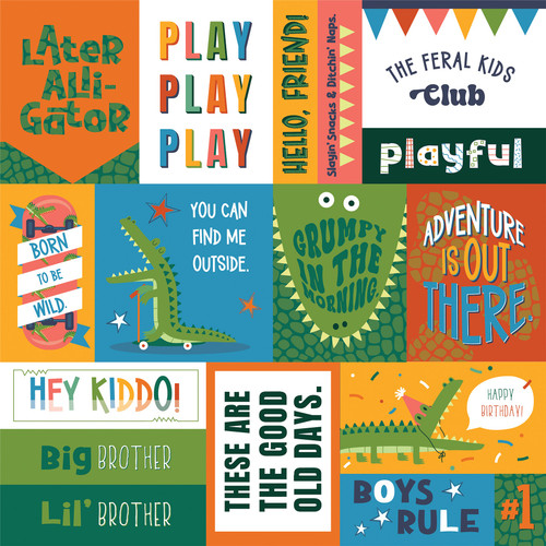 25 Pack - Later Gator Double-Sided Cardstock 12"X12"-Adventure Cards - 5A002FGM-1GGVY