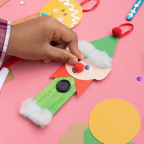 4 Pack - Colorbok Kids Christmas Holiday Ornament Kit-Popsicle Stick - 5A0039DT-1H8M7