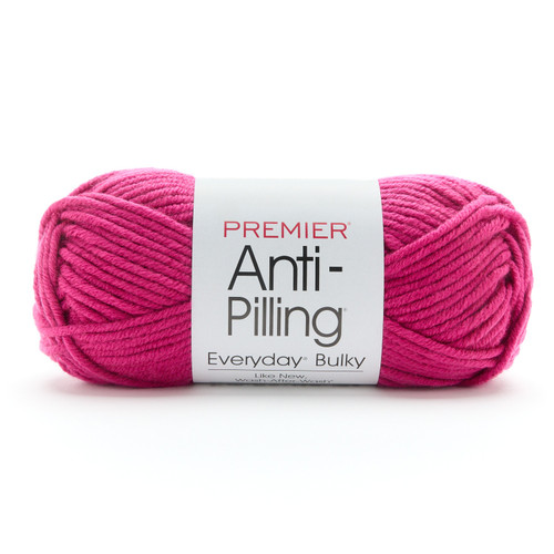 Premier Yarns Anti-Pilling Everyday Bulky Yarn-Bright Pink - 1068-1H8JY - 840166865460 Premier Yarns Anti-Pilling Everyday Bulky Yarn-Bright Pink - 1068-1H8JY - 840166865460