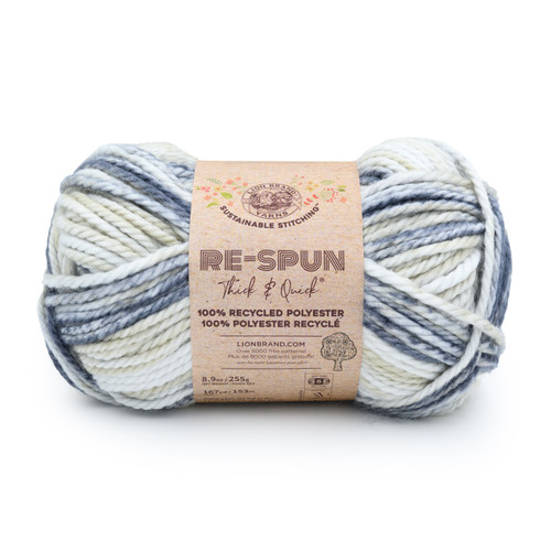 Lion Brand Re-Spun Thick & Quick Yarn-Earl Grey - 843-1H8KW - 023032183244