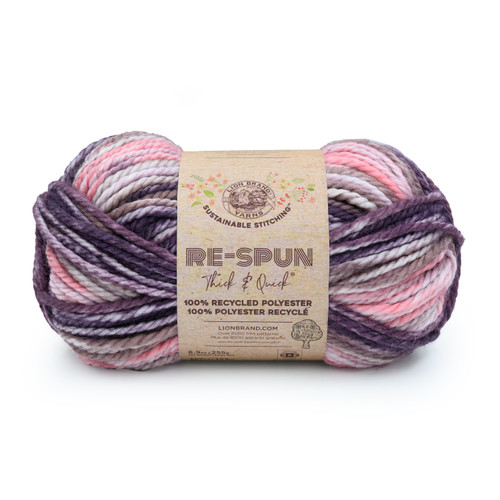 Lion Brand Re-Spun Thick & Quick Yarn-Mixed Berries - 843-1H8L2 - 023032183176