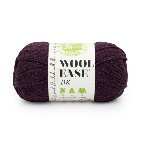 Lion Brand Wool-Ease DK Yarn-Eggplant - 5A0039DL-1H8L4 - 023032176062 Lion Brand Wool-Ease DK Yarn-Eggplant - 5A0039DL-1H8L4 - 023032176062