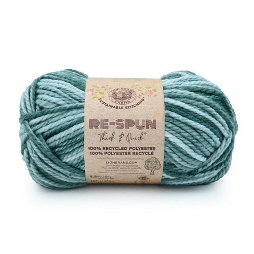 Lion Brand Re-Spun Thick & Quick Yarn-Mint Julep - 843-1H8LF - 023032183268