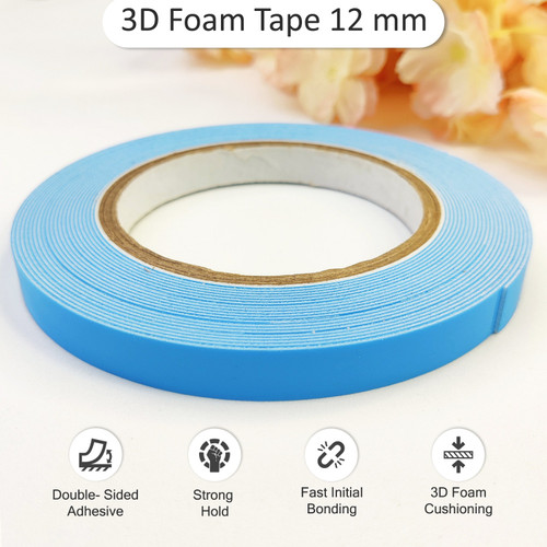 3 Pack - Dress My Craft Ultra Thin Double Sided Foam Tape-12mm - 5A00398V-1H8F8
