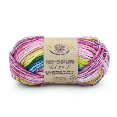 Lion Brand Re-Spun Thick & Quick Yarn-Meadow Flowers - 843-1H8M2 - 023032183169