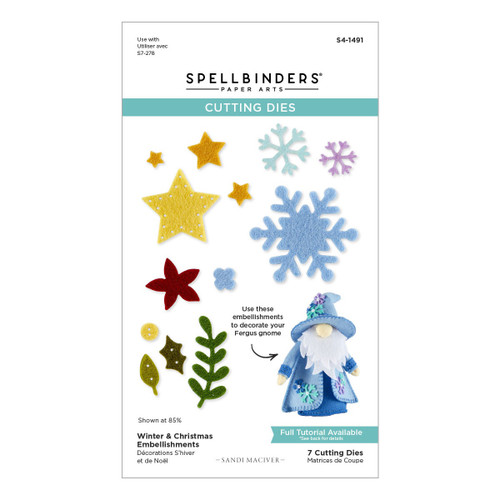 Spellbinders Embellishments Etched Dies by Sandi MacIver-Winter & Christmas - 5A0039BB-1H8HL - 810176107706 Spellbinders Embellishments Etched Dies by Sandi MacIver-Winter & Christmas - 5A0039BB-1H8HL - 810176107706