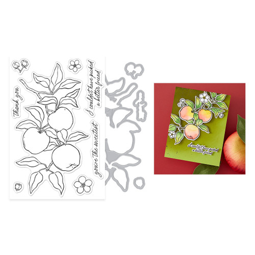Hero Arts I Pick You Stamp & Cut Set-Apple Branch - 5A0039CY-1H8J0 Hero Arts I Pick You Stamp & Cut Set-Apple Branch - 5A0039CY-1H8J0