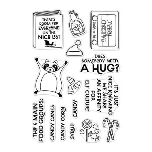 Hero Arts Yule Fuel Clear Stamp Set-Elf Culture - 5A0039CN-1H8J5 Hero Arts Yule Fuel Clear Stamp Set-Elf Culture - 5A0039CN-1H8J5