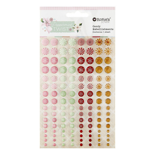 Spellbinders Rosie's Studio Candy Embellishments-Peppermint Twist - 5A00399X-1H8HP - 9420041691080 Spellbinders Rosie's Studio Candy Embellishments-Peppermint Twist - 5A00399X-1H8HP - 9420041691080