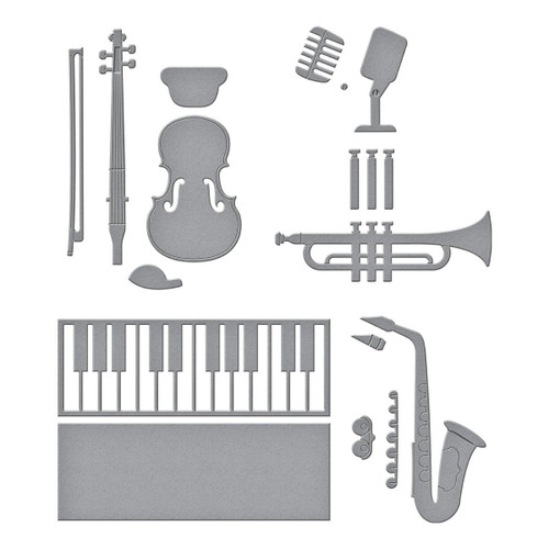 Spellbinders Etched Dies by Bibi Cameron-Musical Intrustments - 5A0039BL-1H8GL Spellbinders Etched Dies by Bibi Cameron-Musical Intrustments - 5A0039BL-1H8GL