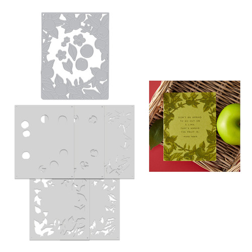 Hero Arts I Pick You Frame Die & Stencil Bundle-Apple - 5A0039CP-1H8J2