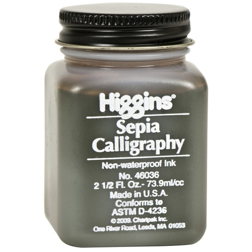 3 Pack - Higgins Calligraphy Ink 2.5 Ounces/Pkg-Sepia - HCI-46036 - 014173369062