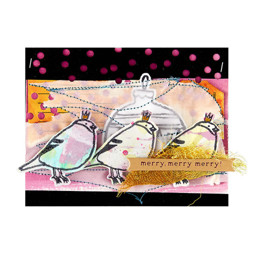 Spellbinders Press Plate & Die Set by Dina Wakley -Merry, Merry, Merry Bird Registration - 5A0039BX-1H8H7 Spellbinders Press Plate & Die Set by Dina Wakley -Merry, Merry, Merry Bird Registration - 5A0039BX-1H8H7