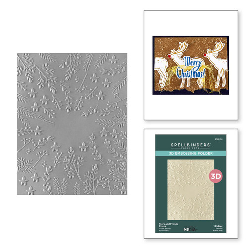 Spellbinders Frame 3D Embossing Folder by Dina Wakley-Star and Fronds - 5A0039BK-1H8H6 Spellbinders Frame 3D Embossing Folder by Dina Wakley-Star and Fronds - 5A0039BK-1H8H6