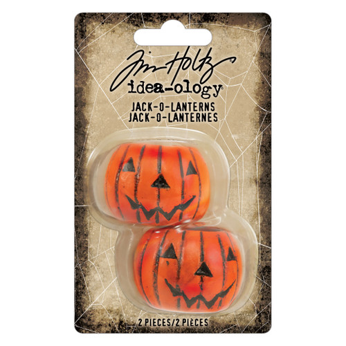 Idea-Ology Resin Jack-O-Lanterns 2/Pkg-1.25"X1" - 5A002YC1-1GZ89 - 040861944396