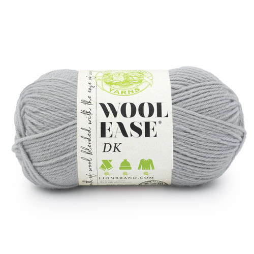 3 Pack - Lion Brand Wool-Ease DK Yarn-Quiet Grey - 5A0039DL-1H8KZ - 023032176024