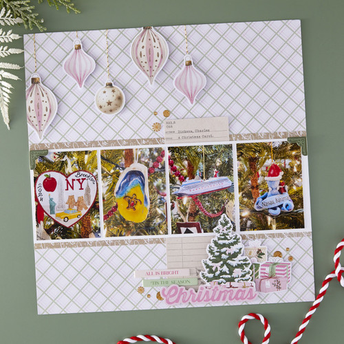 3 Pack - Spellbinders Rosie's Studio 6x6" Designer Paper Pad-Peppermint Twist - 5A0039BH-1H8H9