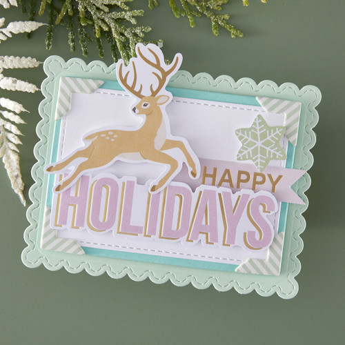 Spellbinders Rosie's Studio Cardstock Diecut Ephemera-Peppermint Twist - 5A0039BG-1H8HB