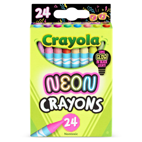 Crayola Crayons-Neon 24/Pkg - 5A0035R4-1H73C - 071662229986