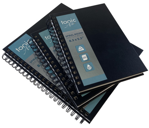 Tonic-Art Spiral Hardcover Sketchbook 8.5"X11"-65lb, 110 Sheet - 5A0023G7-1G6GV Tonic-Art Spiral Hardcover Sketchbook 8.5"X11"-65lb, 110 Sheet - 5A0023G7-1G6GV