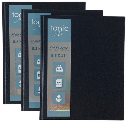 Tonic-Art Hardcover Sketchbook 8.5"X11"-65lb, 110 Sheets - 5A0023G8-1G6GX Tonic-Art Hardcover Sketchbook 8.5"X11"-65lb, 110 Sheets - 5A0023G8-1G6GX